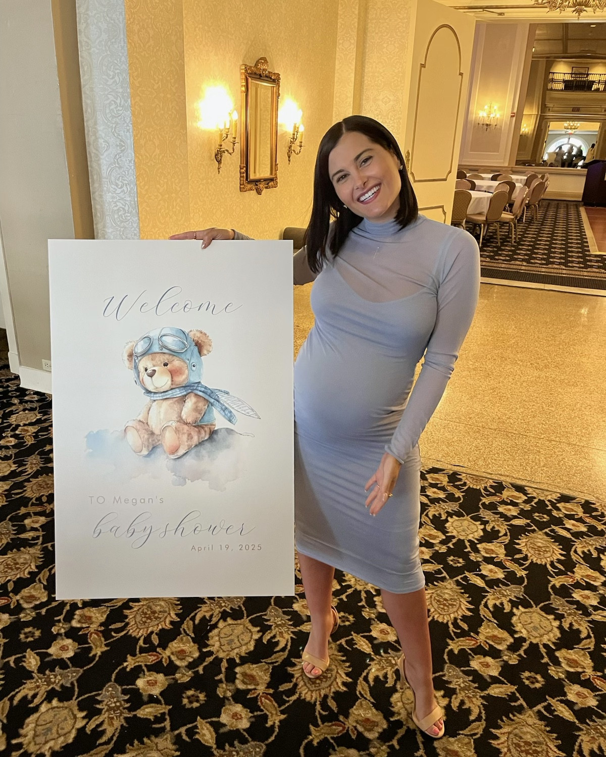 My baby shower dress was everything I wanted - stylish and comfortable. The mesh overlay was perfect and it honestly could be worn for so many occasions - parties, work, etc. maternity wear or not!

Also, the thumbnails are various colors but every shoe comes in nude!

Baby shower
Baby blue dress
Maternity wear
Mesh overlay 
Nude sling back 

#LTKBump #LTKPetite #LTKParties