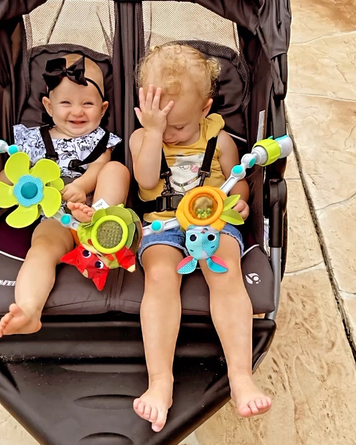 Proof that stroller toys are a must 😆
One happy baby, one deep in thought — both entertained.
Perfect for walks, errands, and travel days. 	#LTKfamily#LTKbaby#LTKkids