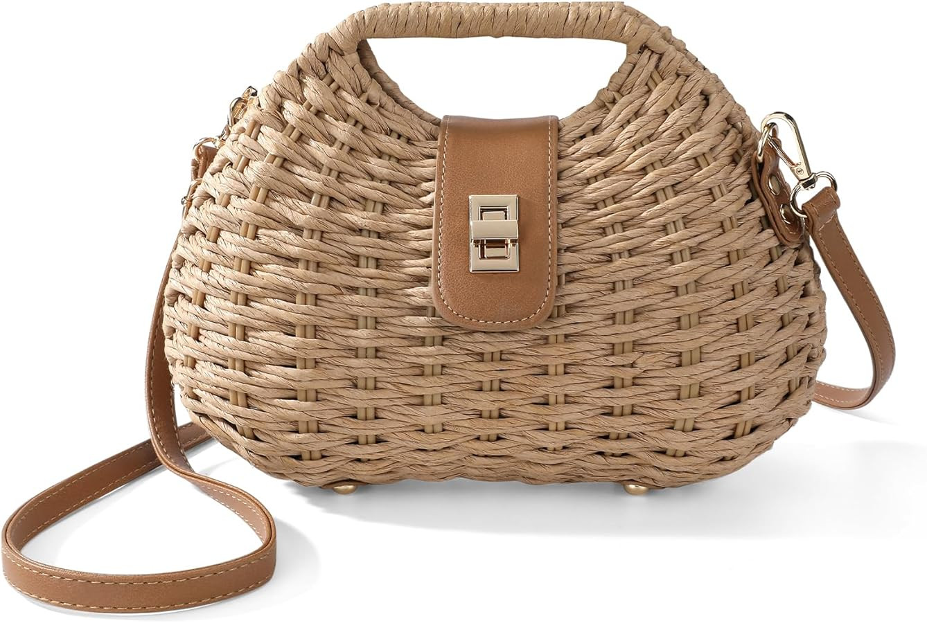 Richeart Clutch Purses for Women - Summer Beach Crossbody Bag with Adjustable Strap - Boho Should... | Amazon (US)