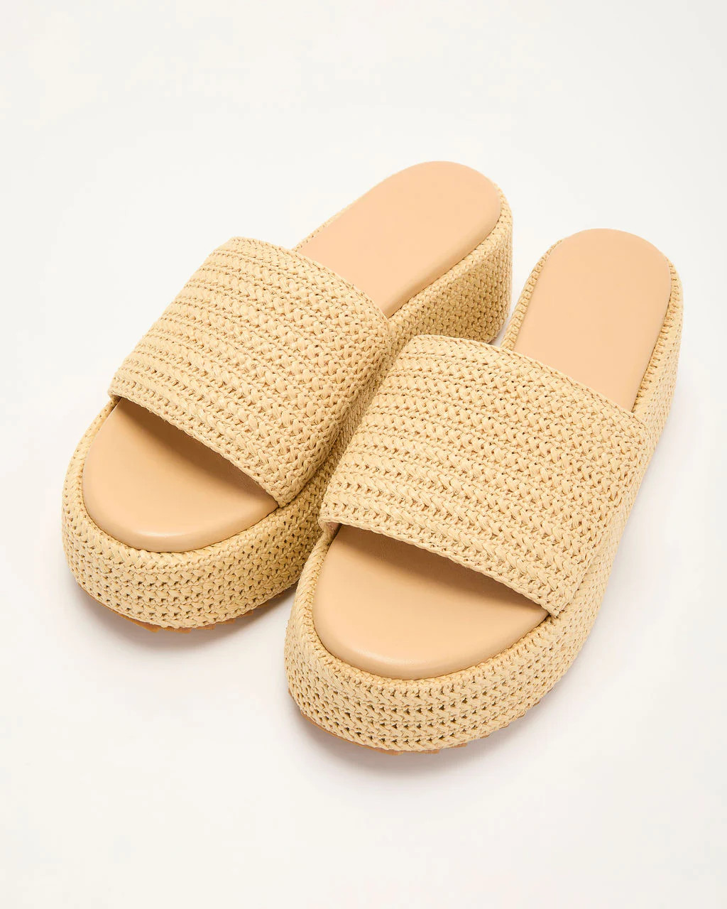 Klein Raffia Platform Sandals | VICI