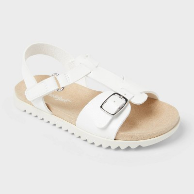 Toddler Sharon Molded Footbed Sandals - Cat & Jack™ White 11T | Target