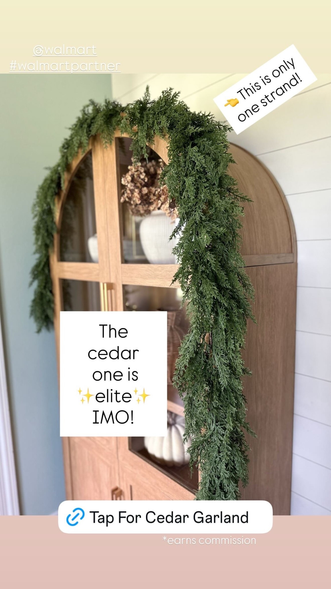 The My Texas House cedar garland is 
✨elite✨ IMO!  This is only one strand! 9 foot strand for only $35! 

#LTKSeasonal #LTKHome #LTKFindsUnder50