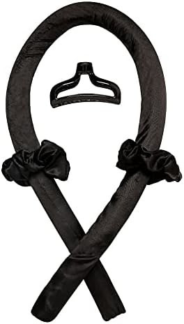 Amazon.com : Heatless Curling Rod Headband No Heat Silk Ribbon Curling Rod Hair Roller Curls with... | Amazon (US)