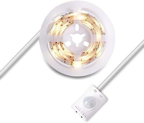 Motion Activated Closet Light, Megulla Motion Sensor LED Light Strip -39in/1m, USB Rechargeable B... | Amazon (US)