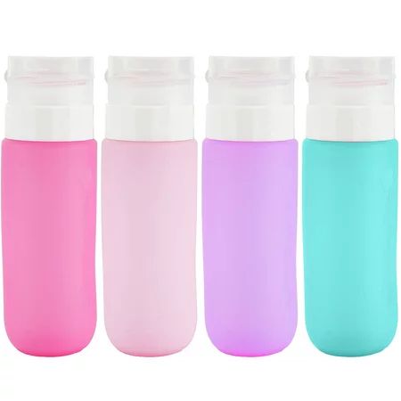 4Pcs Silicone Travel Bottles for Toiletries 90ml TSA Approved Travel Size Containers BPA Free Leak P | Walmart (US)