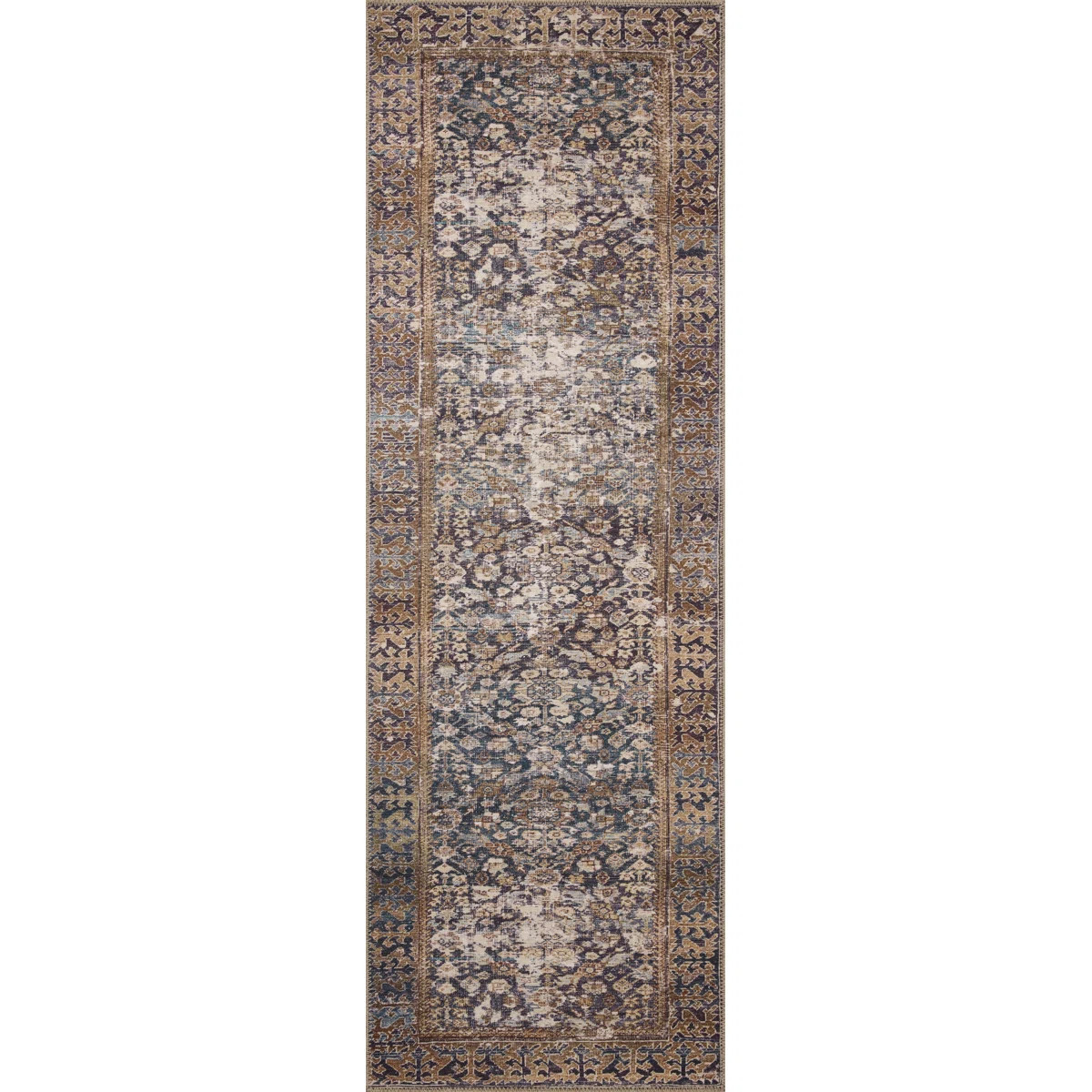 Amber Lewis x Loloi Georgie Denim / Spice Area Rug | Wayfair North America