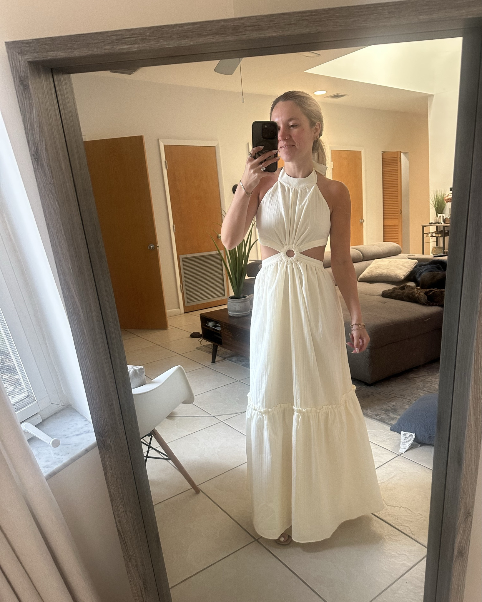 Potential rehearsal dinner dress! Could also wear for bridal shower or a honeymoon dinner! Love this, wearing an xs!

#LTKPetite #LTKWedding #LTKTravel