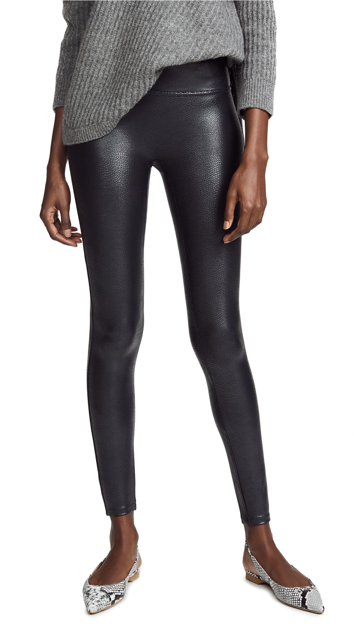 SPANX Faux Leather Pebbled Leggings | Shopbop