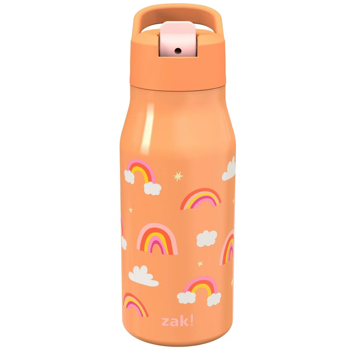 Zak Designs 14 fl oz Double Walled Stainless Steel Tranquility Insulated Straw Bottle | Target