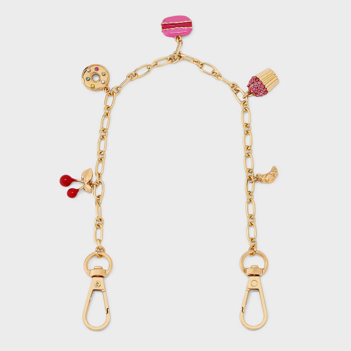 Pastry Charm Accessory Wristlet/Phone Strap - A New Day™ Gold/Pink | Target