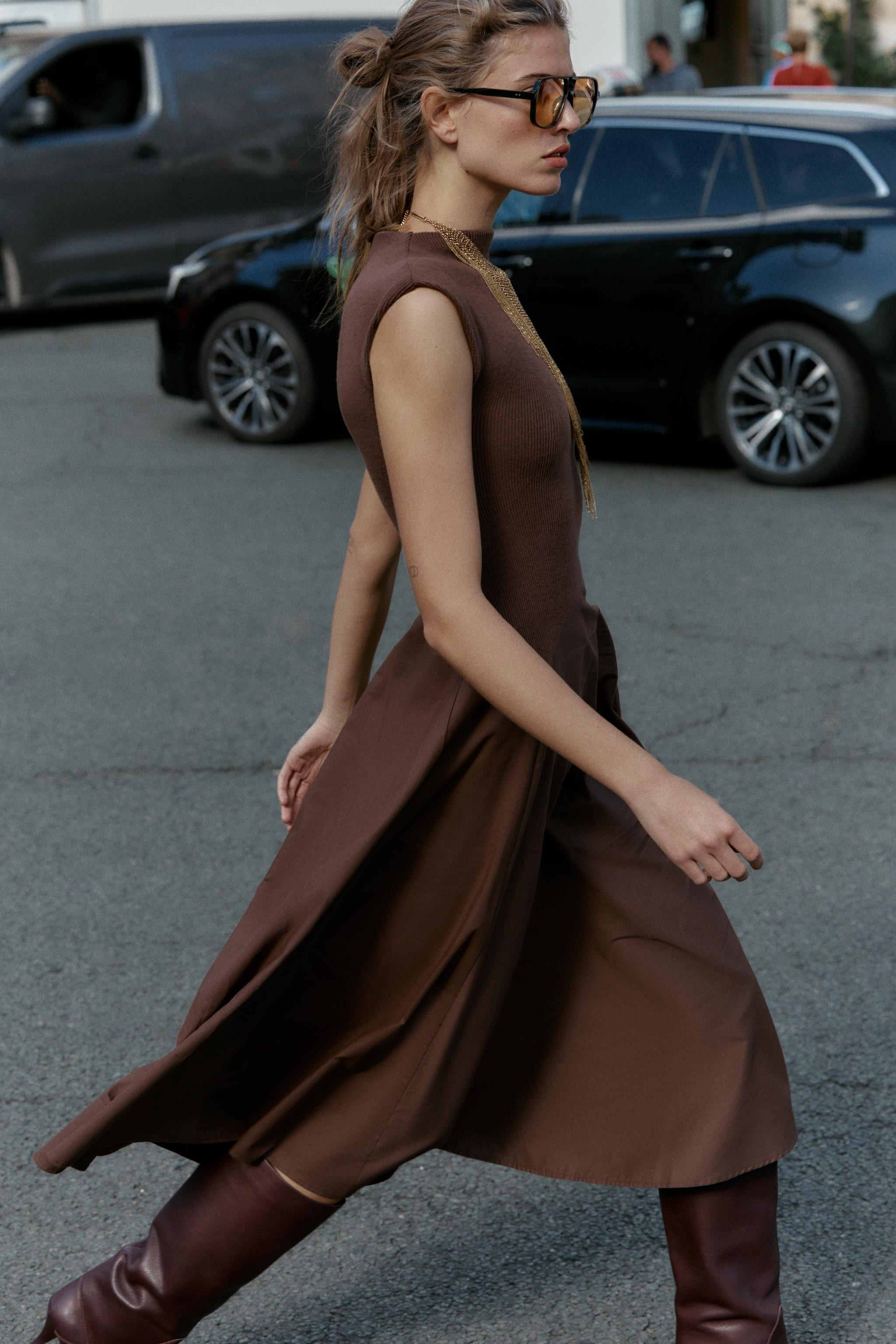 SOFT COMBINATION DRESS | Zara US