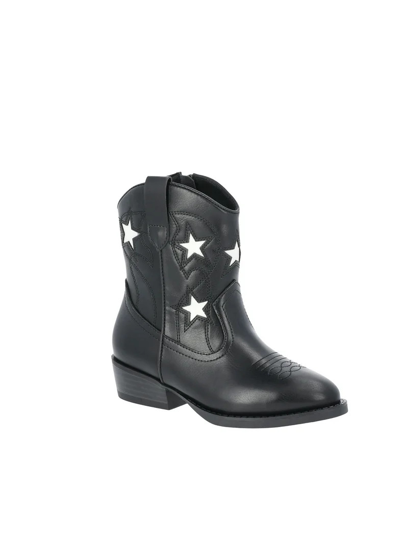Wonder Nation Little & Big Girls Star Western Cowgirl Boots | Walmart (US)