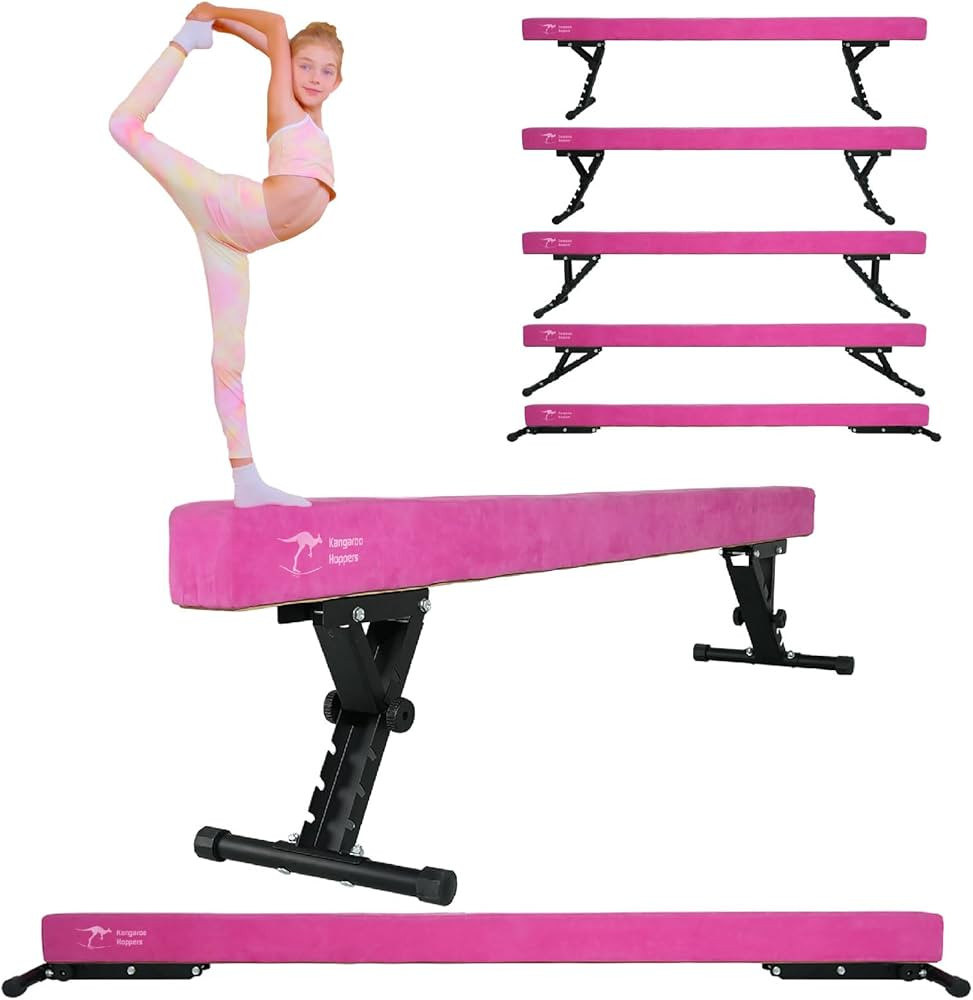 Balance Beam, Adjustable & Foldable Gymnastics Beam, High and Low Floor Beam, Beginners and Profe... | Amazon (US)
