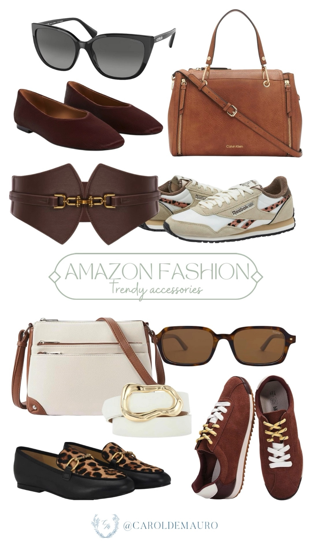 Treat yourself to these trendy Amazon accessories that look way more expensive than they actually are! From chic eyewear and belts to various shoe styles, these versatile finds make it easy to stay on trend.

affordable finds, fashion trend, statement jewelry, everyday sunglasses, shoe inspo, handbags, sneakerhead, it girl style

#LTKU #LTKSaleAlert #LTKSeasonal