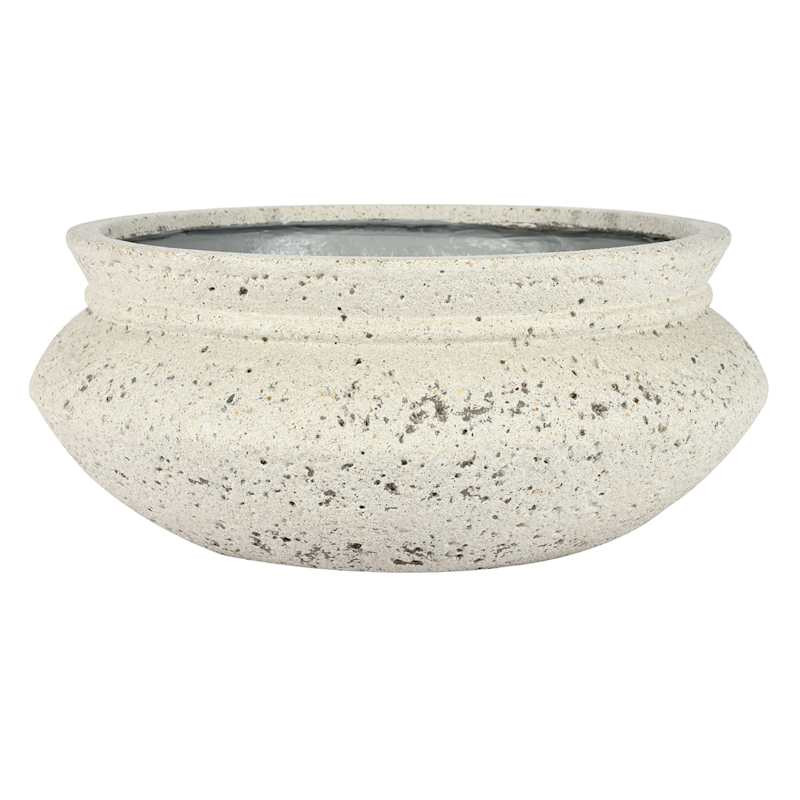 Kennedy White Outdoor Bowl Planter, Large | At Home