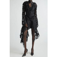 Devore Dress Black | Size: 42 | Color: Black | Curio
