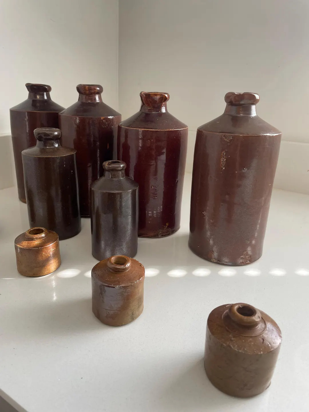 Vintage Antique Apothecary Stoneware Bottles for Shabby Chic Home Decor - Victorian Pottery Colle... | Etsy (US)