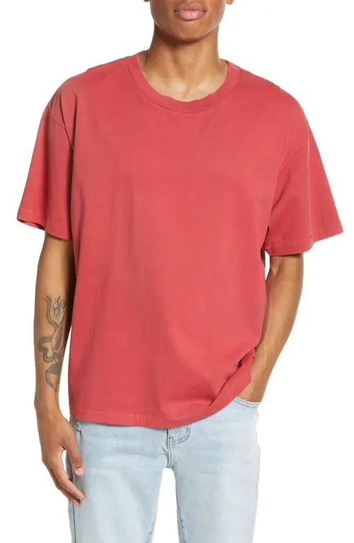 Elwood Men's Core Oversize Cotton Jersey T-Shirt in Vintage Red at Nordstrom, Size X-Large | Nordstrom