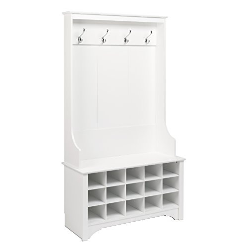 Prepac Shoe Storage Hall Tree, White | Amazon (US)