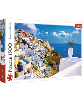 Trefl Red 1500 Piece Puzzle - Santorini, Greece / Wlodarczyk - Macy's | Macy's