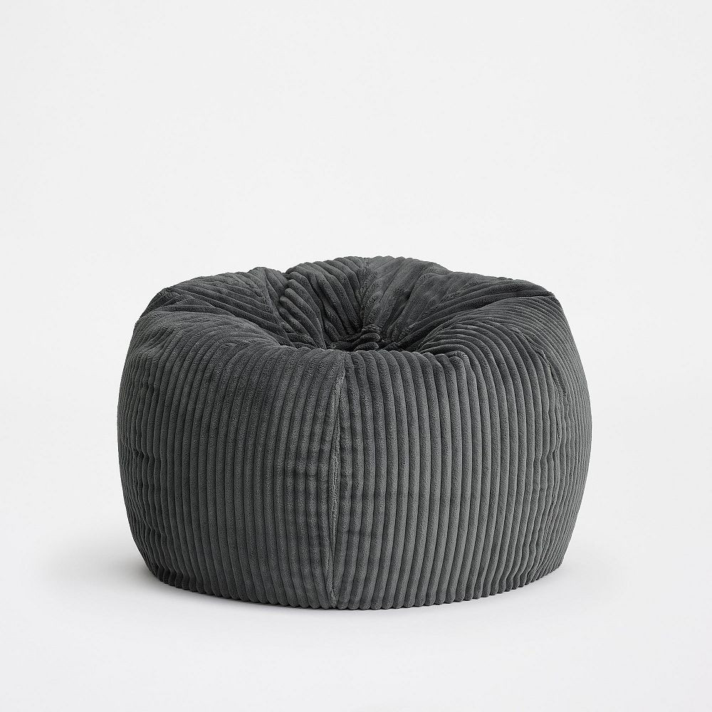 Chamois Charcoal Bean Bag Chair Collection | Pottery Barn Teen