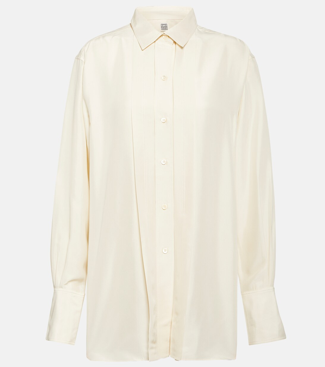 Camicia in seta a pieghe | Mytheresa (INTL)