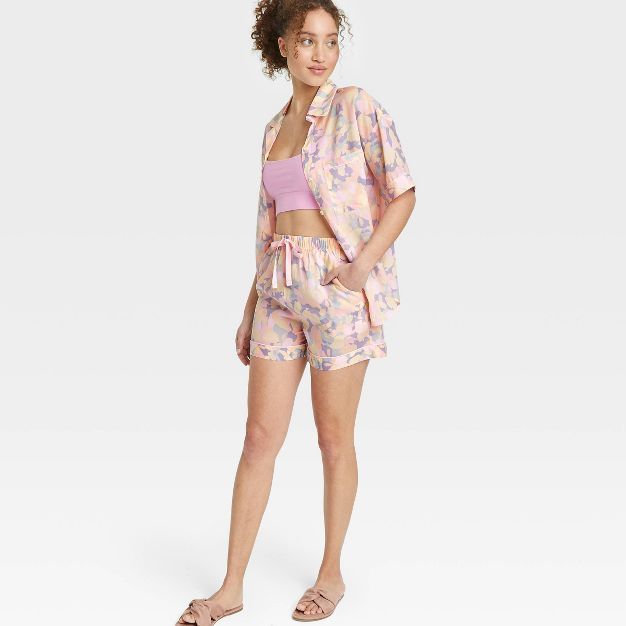 Women's Striped Simply Cool Pajama Shorts - Stars Above™ | Target