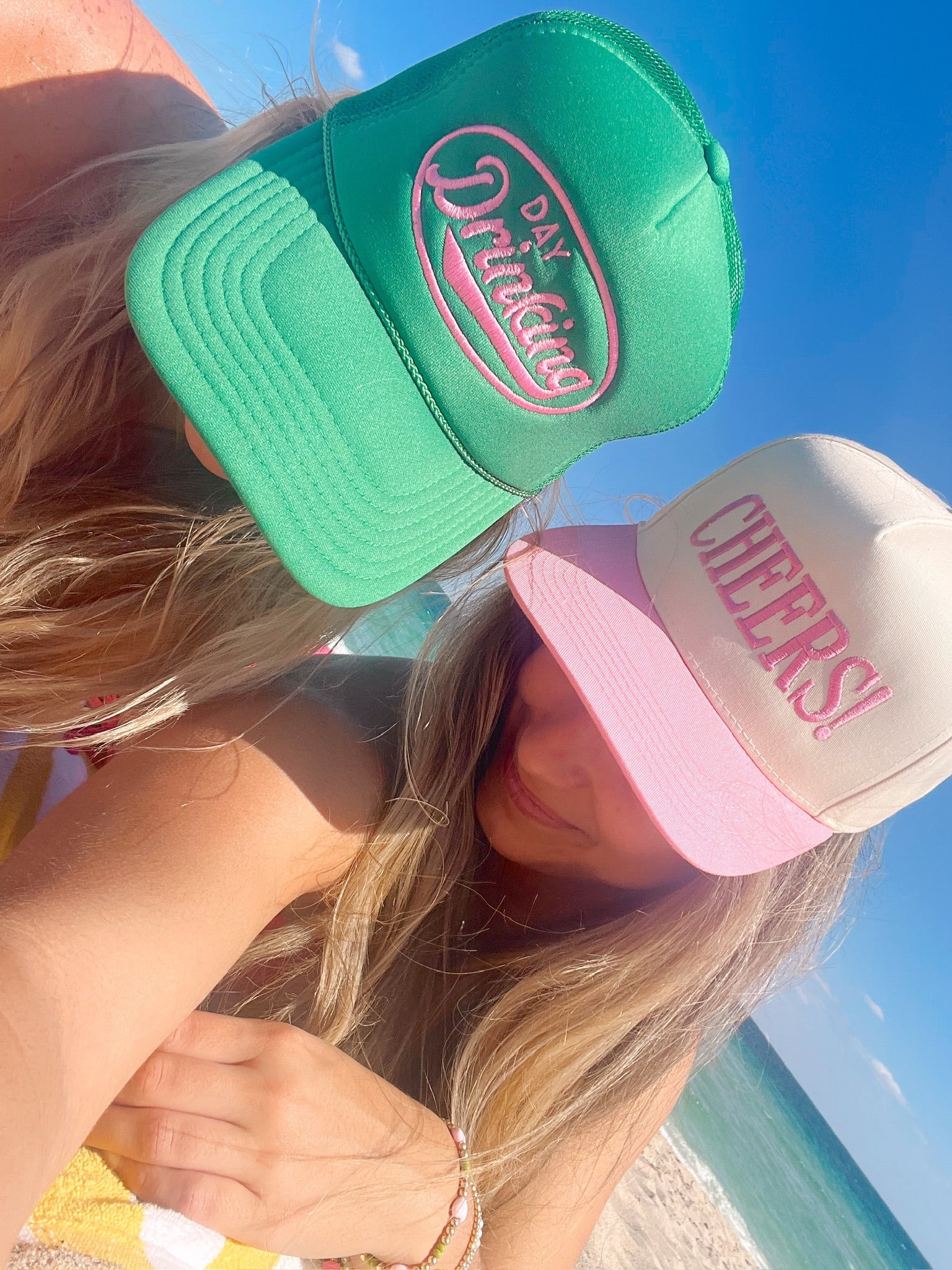 Cheers! Pink Vintage Trucker Hat | KenzKustomz