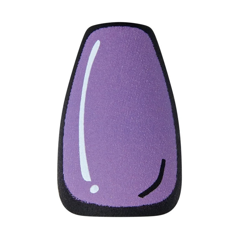 KISS Voguish Fantasy, Press-On Nails, Freak Show, Purple, Medium Coffin, 28 Count | Walmart (US)