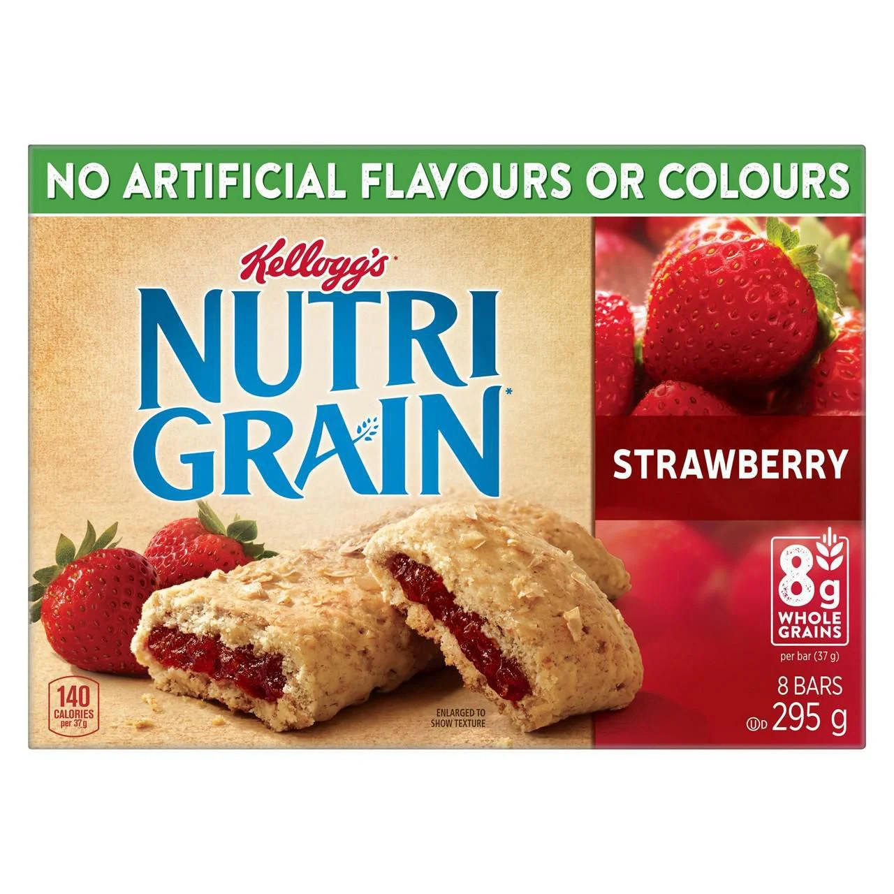 Kellogg's Nutri-Grain Cereal Bars 295g - Strawberry, 8 bars, 295g, 8 bars | Walmart (CA)