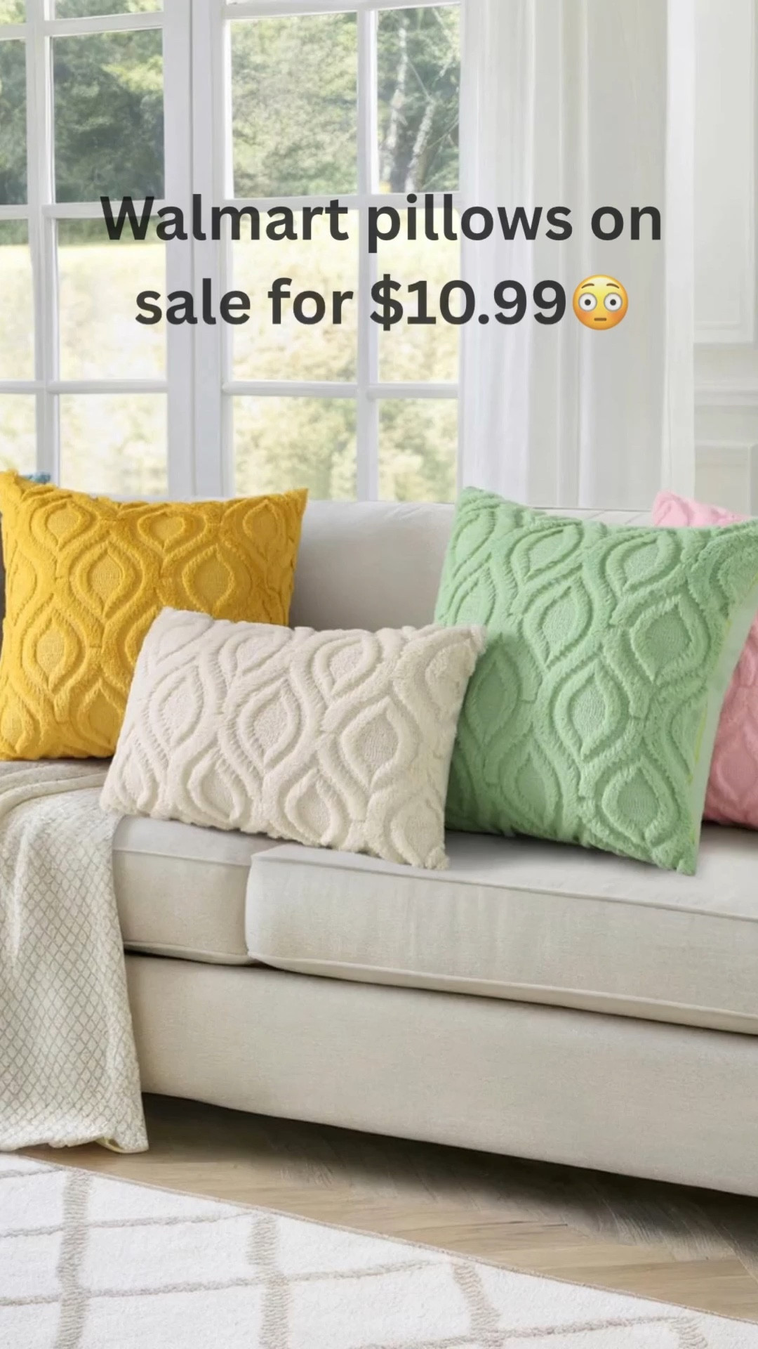 These textured Walmart throw pillows are ON SALE...  starting at only  $10.99 and such an easy way to refresh your home for the new season. I love the variety of colors — perfect for spring, fall, or everyday neutral decor. They look so much more expensive than they are and add instant coziness to any space.  

Affordable home decor finds like this don’t stay in stock long.

#ltkhome #ltkunder50 #walmartfinds #homedecorfinds #budgetdecor #cozyhome #throwpillows #affordabledecor #farmhousedecor #neutraldecor #seasonaldecor #walmartdecor #ltkstyle #ltkseasonal #homedecorinspo

#LTKHome #LTKSeasonal #LTKSaleAlert
