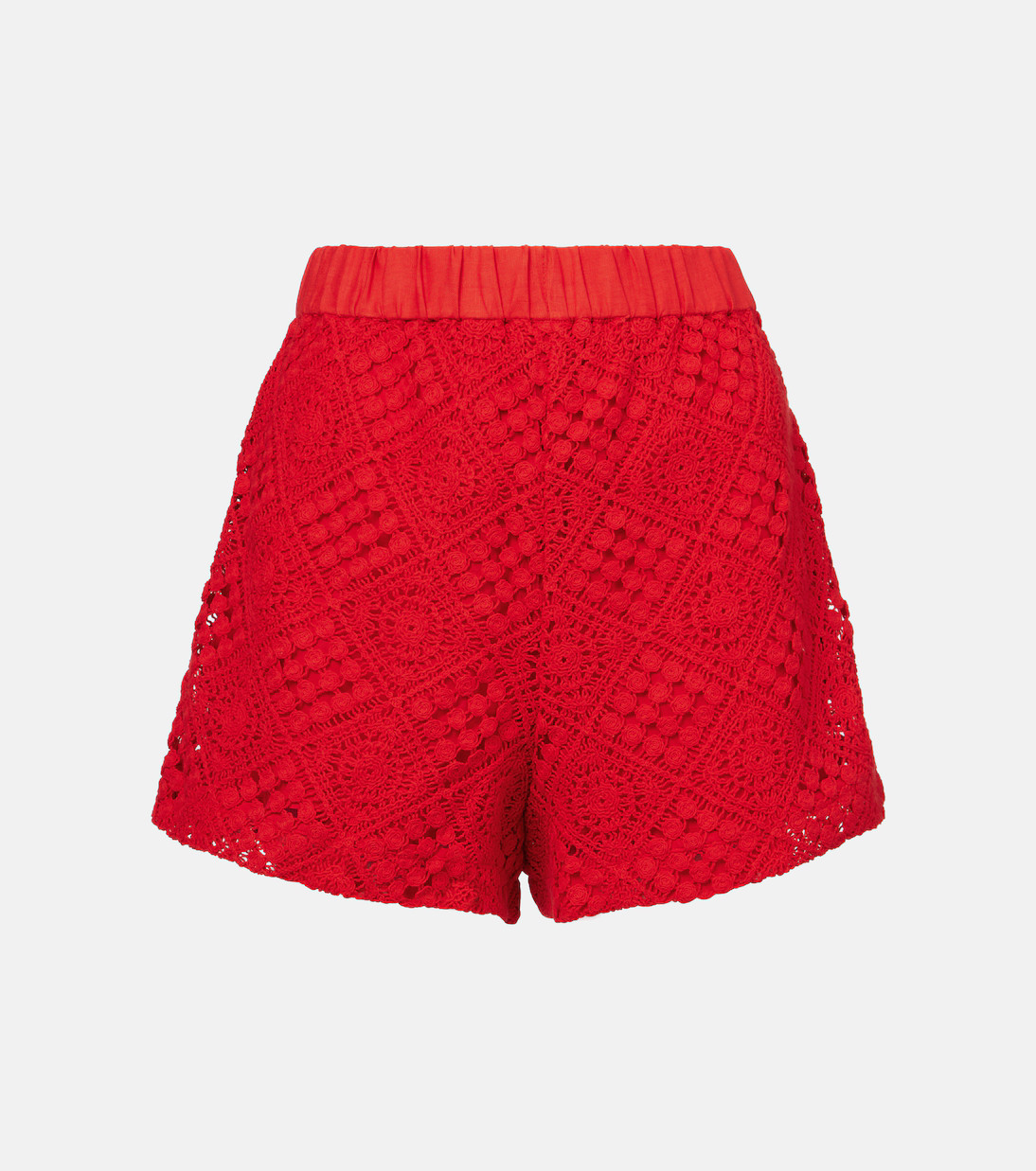 Crochet high-rise cotton-blend shorts | Mytheresa (UK)