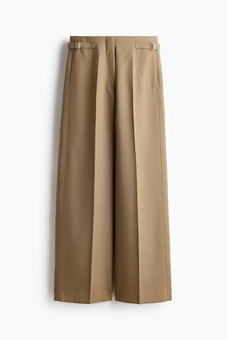 H & M - Wide-Leg Dress Pants - Light Khaki Green | H&M (US + CA)