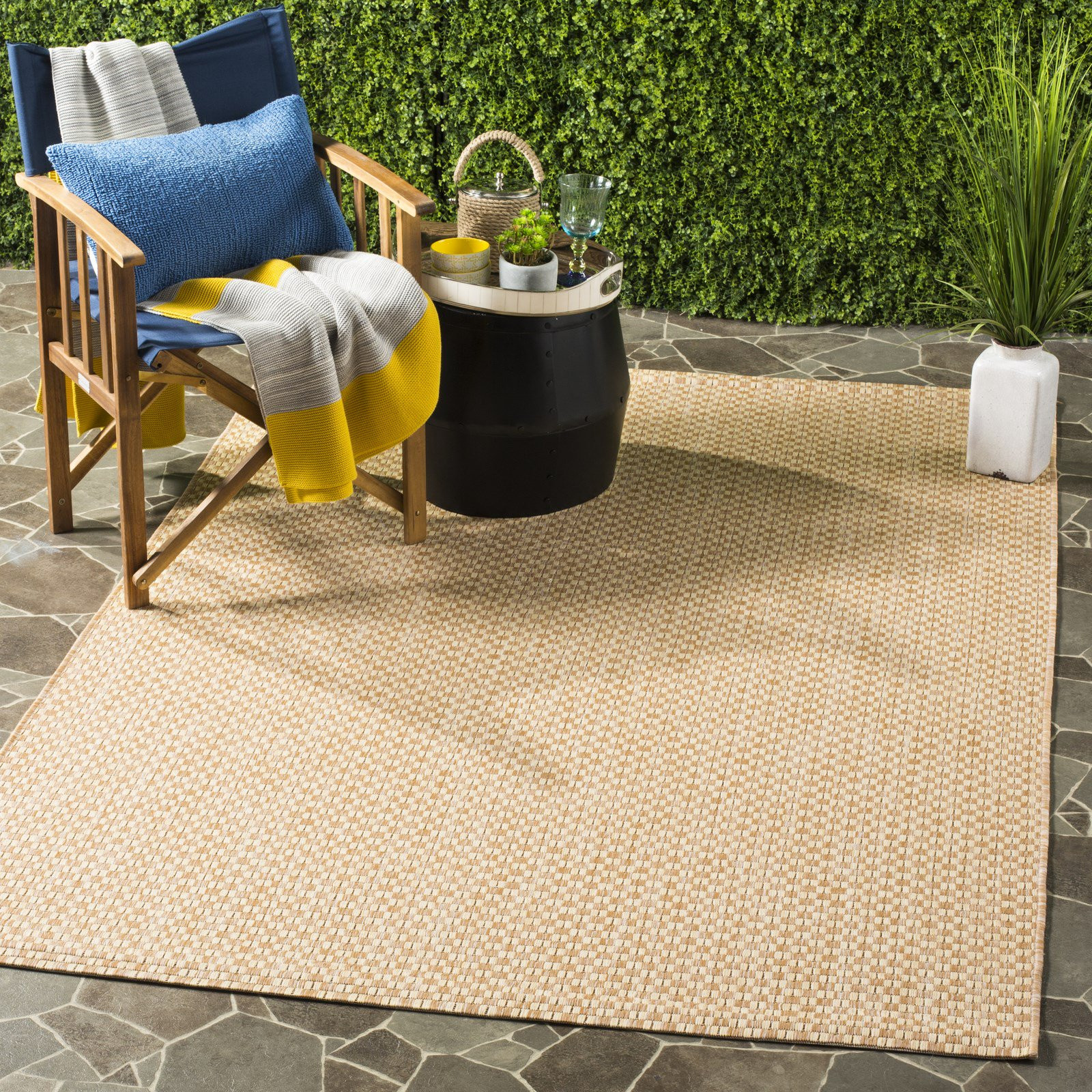 Safavieh Courtyard Blair Geometric Indoor/Outdoor Area Rug or Runner | Walmart (US)