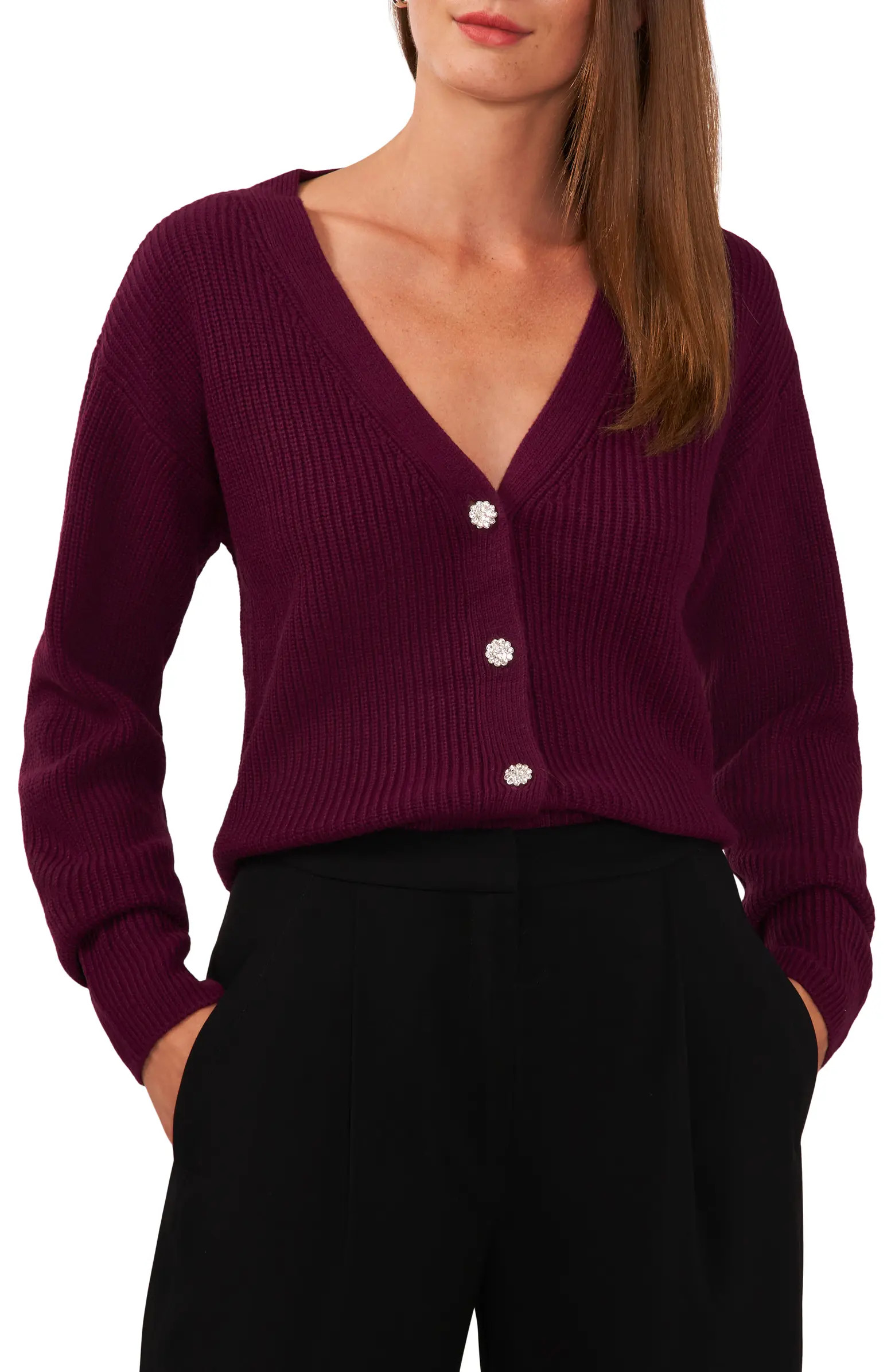 Embellished Button Cardigan | Nordstrom