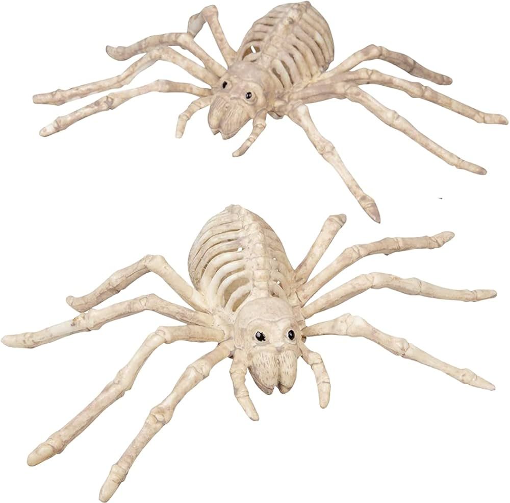Halloween Spider Skeletons Set of 2 - 10" Weather Resistant Yard Decorations - Great Prop for Par... | Amazon (US)