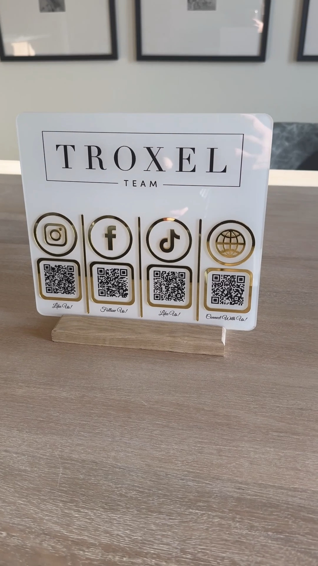 Branding advertisement plate! Social media, Etsy, QR code. Realtors, work, business, work clothes. 

#LTKWatchNow #LTKWorkwear #LTKSaleAlert