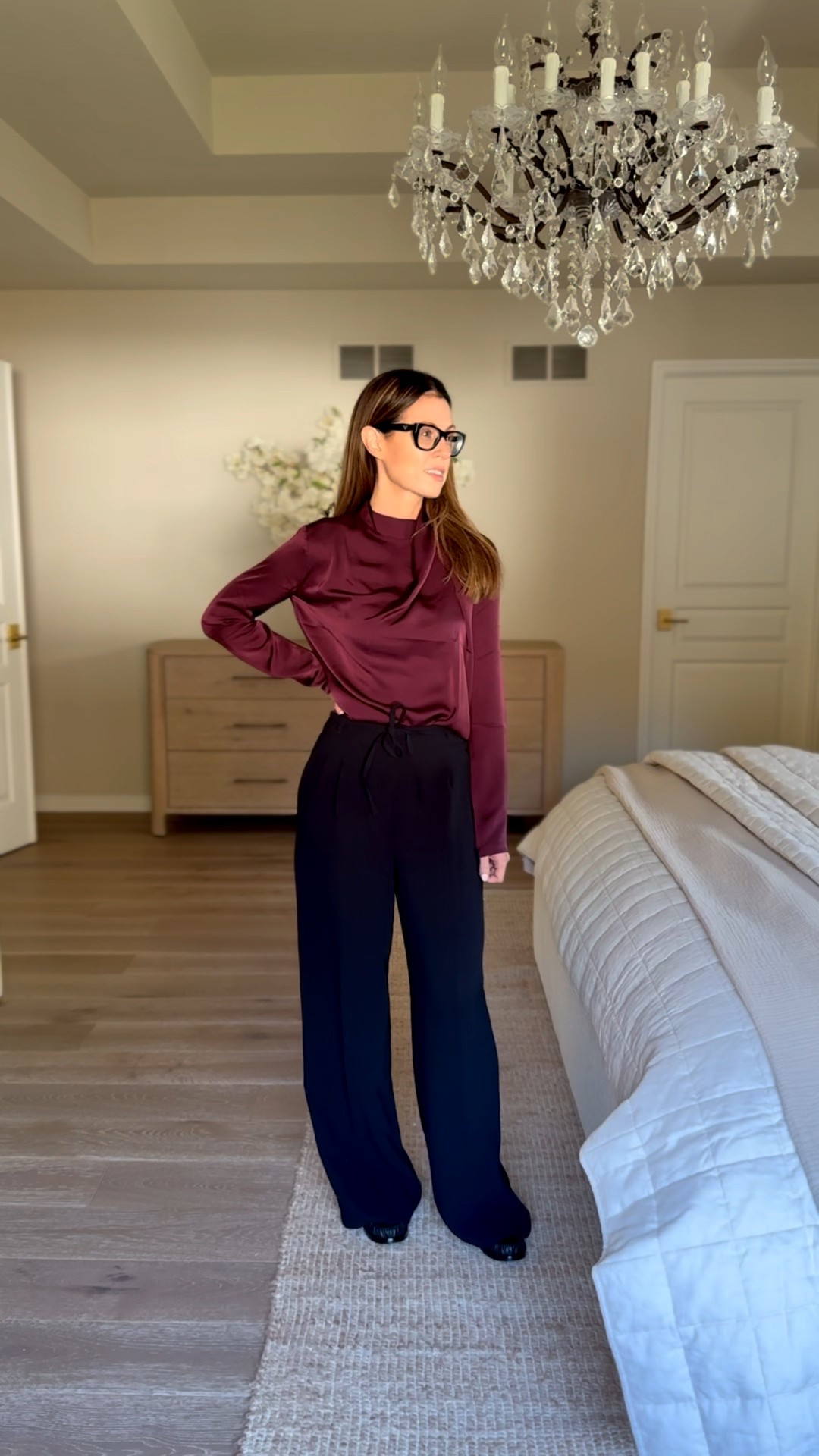 Holiday Outfit Inspo. When the weather is too cold for dress pair these pants with a seasonal tone blouse  

#LTKgrwm #LTKHoliday #LTKSeasonal
