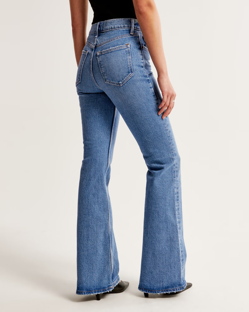 Women's High Rise Vintage Flare Jean | Women's Bottoms | Abercrombie.com | Abercrombie & Fitch (US)