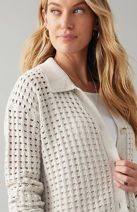 Open-Texture Cardi | J. Jill
