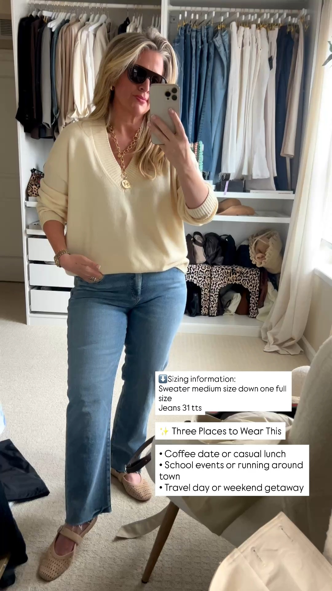  ✨Tap the bell, save and ❤️ for over 40 fashion, midlife style, midsize fashion and luxury looks for less. 

* ✔ coffee / casual lunch
* ✔ school events / errands
* ✔ travel / weekend

This works because it’s soft + polished, comfortable, but still put together without trying too hard.

👑"Helping you look good, feel good!" - Lindsey Denver



#LTKMidsize #LTKPlusSize #LTKOver40
