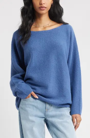 BP. Lofty Boat Neck Oversize Sweater | Nordstrom | Nordstrom
