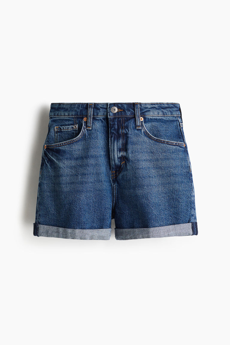 H & M - Mom Ultra High Denim shorts - Blue | H&M (UK, MY, IN, SG, PH, TW, HK)