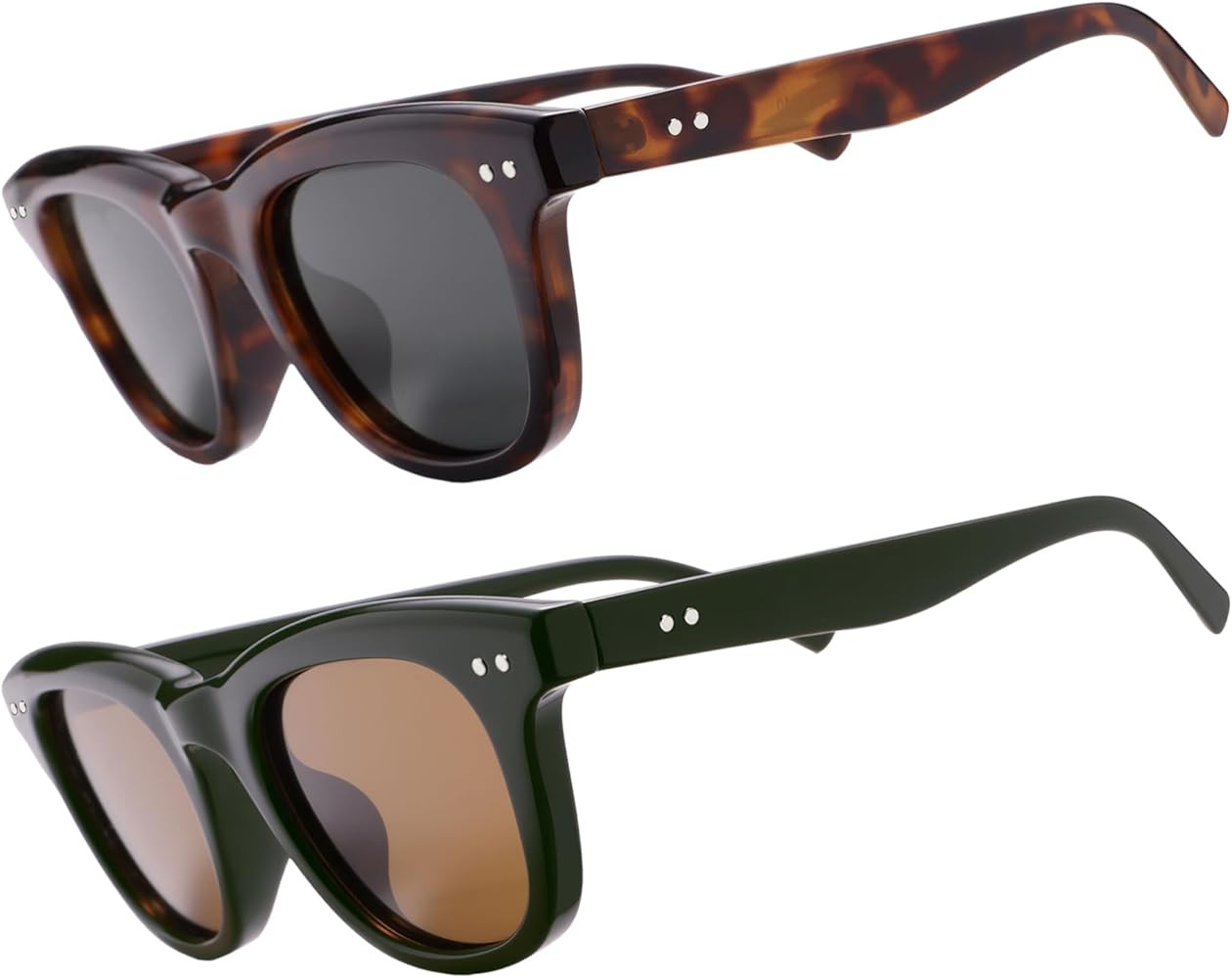 Retro Rectangle Polarized Sunglasses for Women Men Trendy 90s Chic Y2K Sunnies AP3758 | Amazon (US)