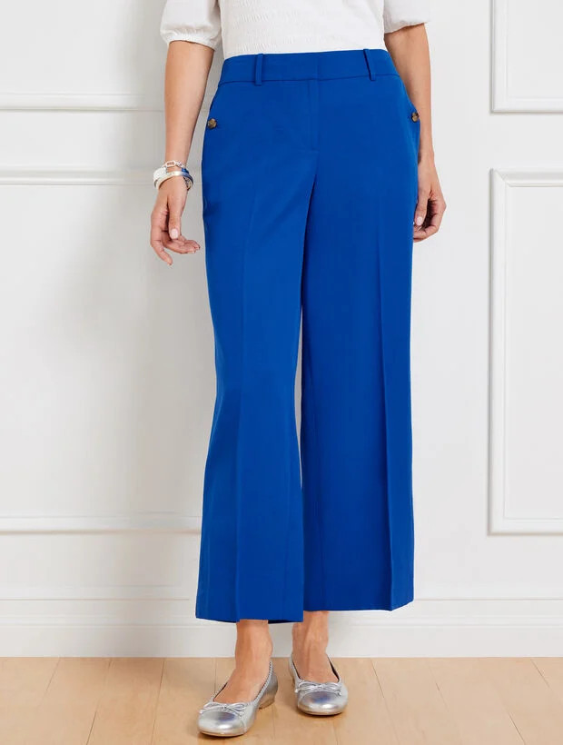 Super Easy Wide Crop Pants | Talbots