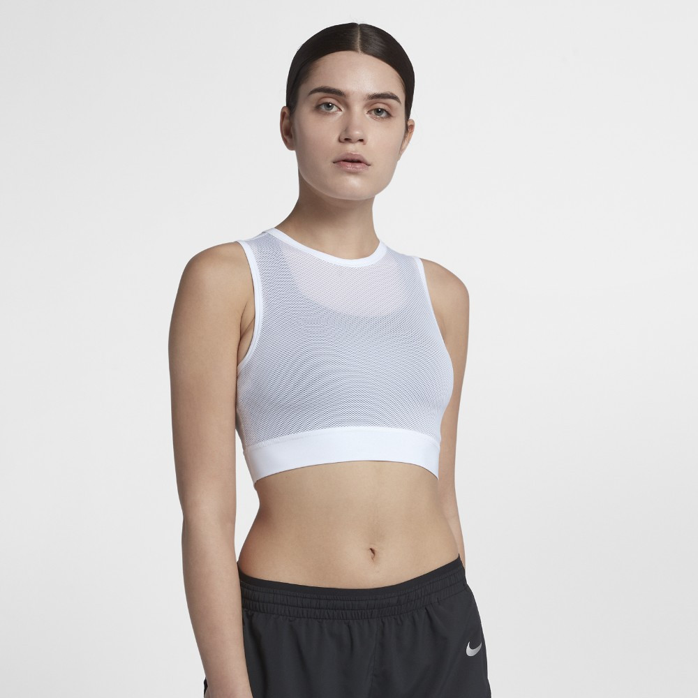 Nike Miler Women's Cropped Running Tank Size XS (White) | Nike (US)