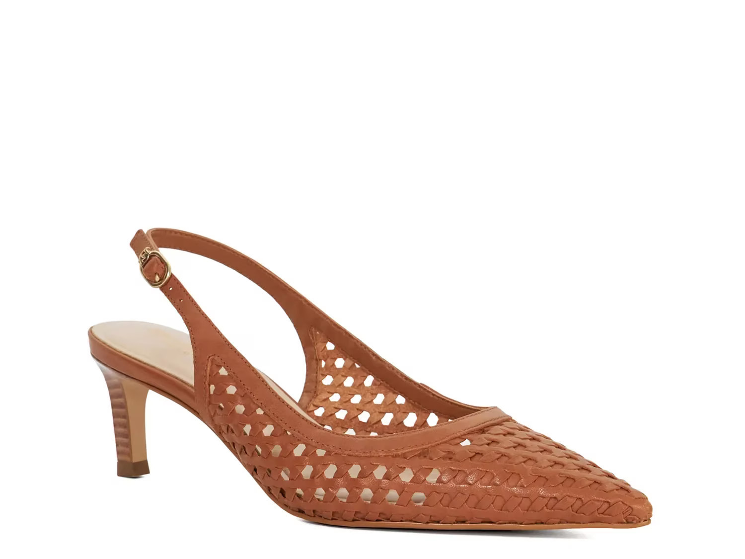 Dune London Divided Pump | Women's | Cognac | Size EU 40 / US 10 | Pumps | Slingback | DSW