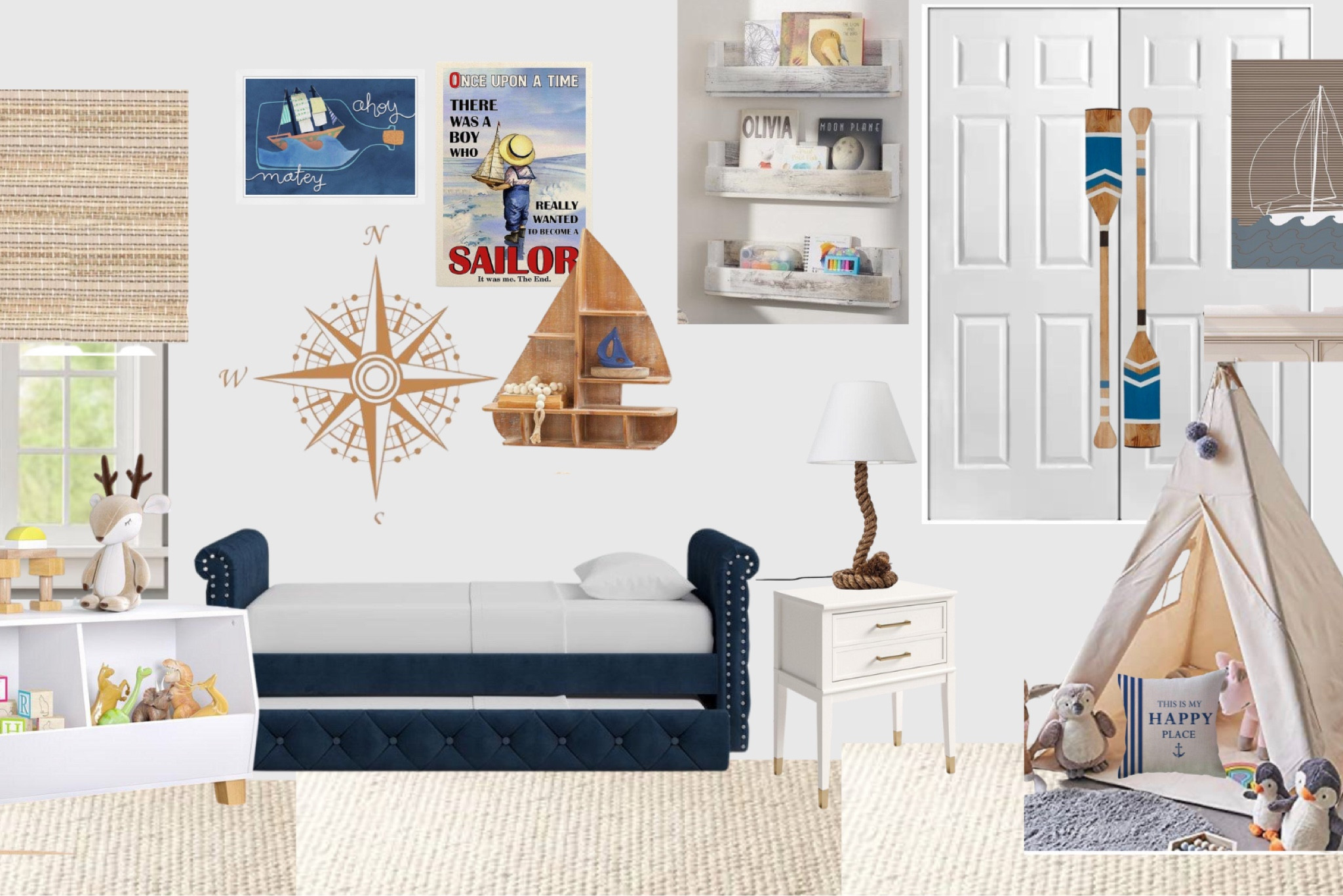 Little boys Hamptons (coastal) inspired bedroom 

Nautical // toddler room// neutral decor//

#LTKkids #LTKhome #LTKfamily
