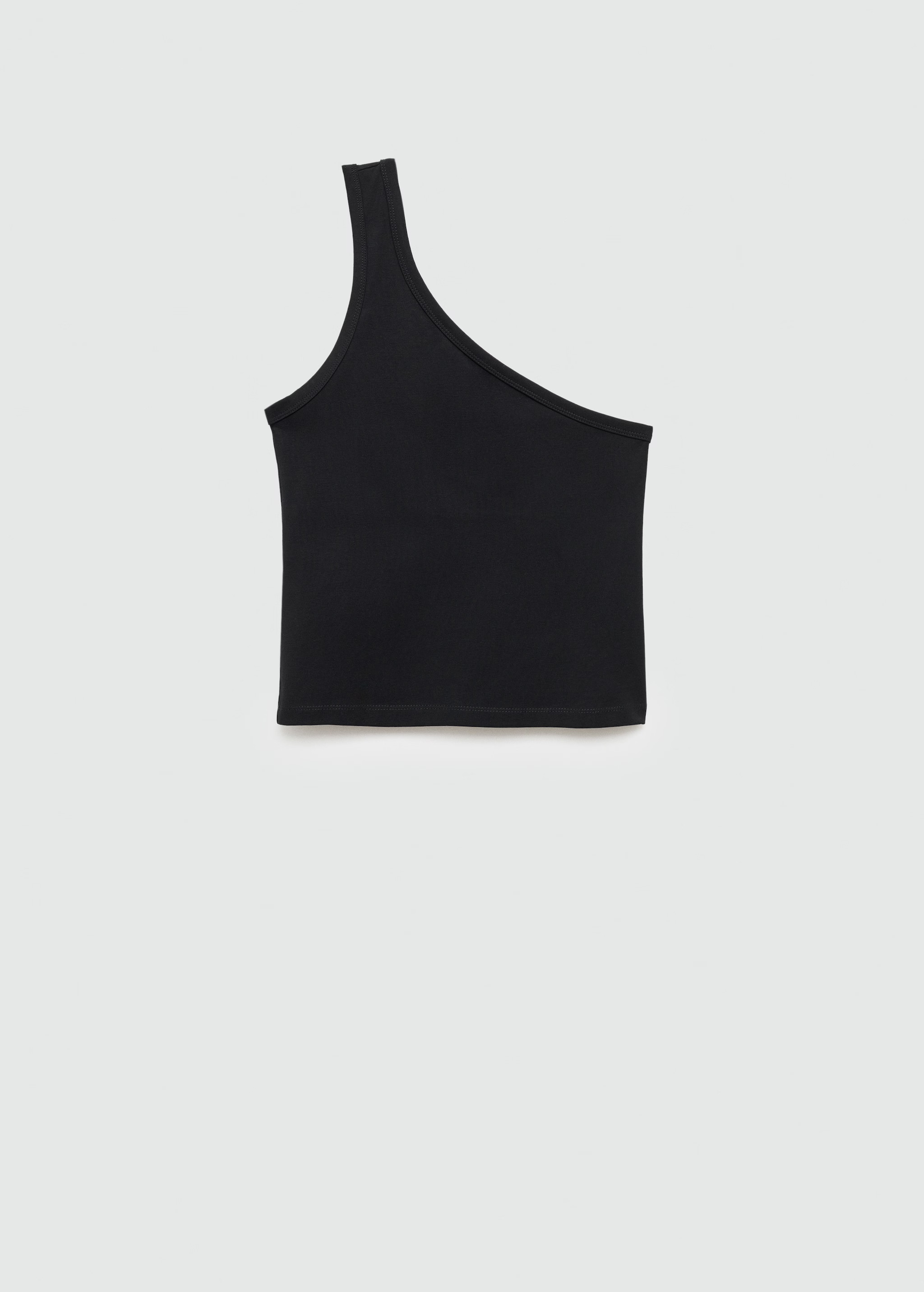 Asymmetrical cotton top | MANGO (UK)
