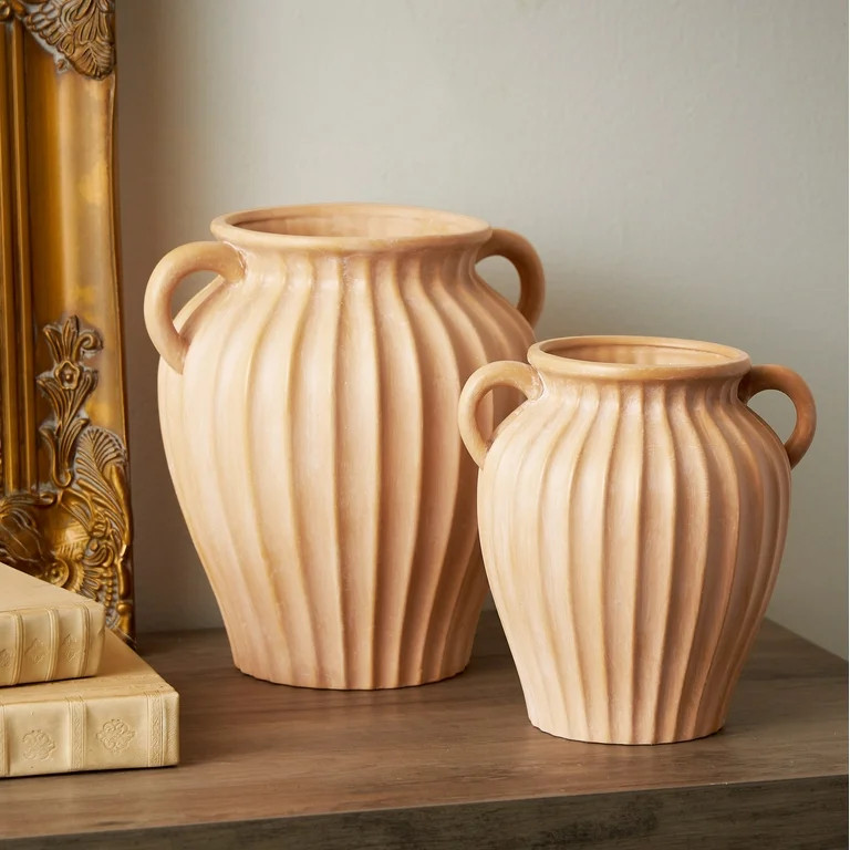 My Texas House Large Terra Cotta Vase, 8 inches, Orange | Walmart (US)